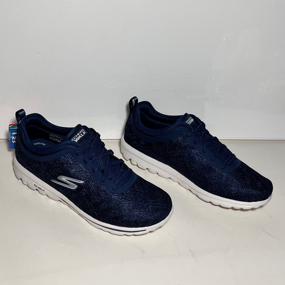 Skechers GOWalk Vegan Cyprus Washable Travel Lace Sneakers - Picture 1 of 7